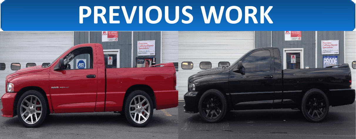 Axalta Previous Work - Truck Before and After being fixed