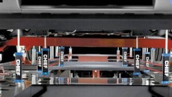 CHIEF VELOCITY FRAME MACHINE under a car